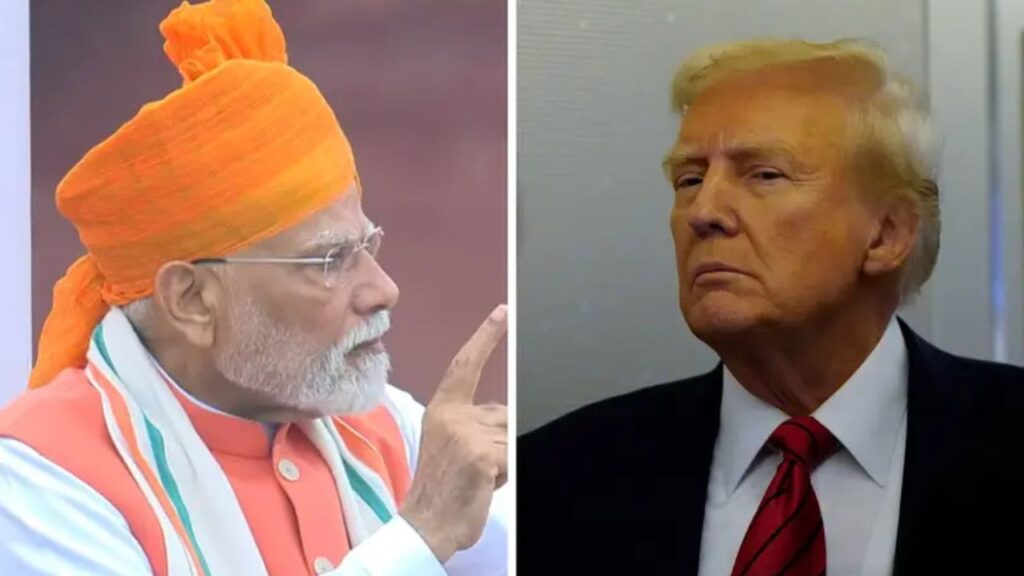 प्रधानमंत्री नरेंद्र मोदी लाल किले से वोकल फॉर लोकल का संदेश देते हुए