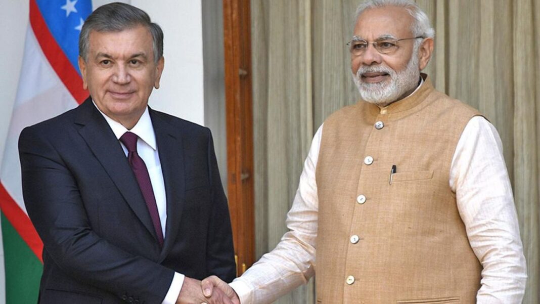प्रधानमंत्री नरेंद्र मोदी और उज्बेकिस्तान राष्ट्रपति मिर्जियोयेव की फोन पर रणनीतिक साझेदारी पर चर्चा