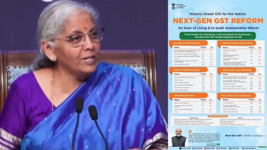 GST अपडेट 2025 टैक्स स्लैब बदलाव
