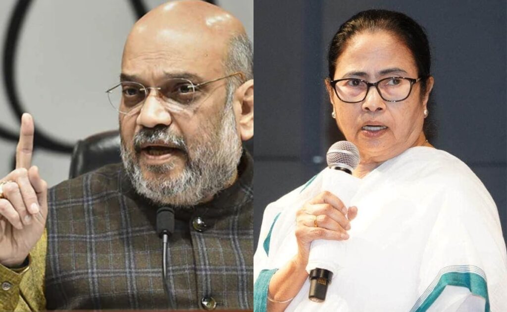 Mamta Banerjee and Amit shah (photo credit -google)