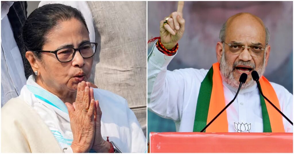 Mamta Banerjee and Amit shah (photo credit -google)